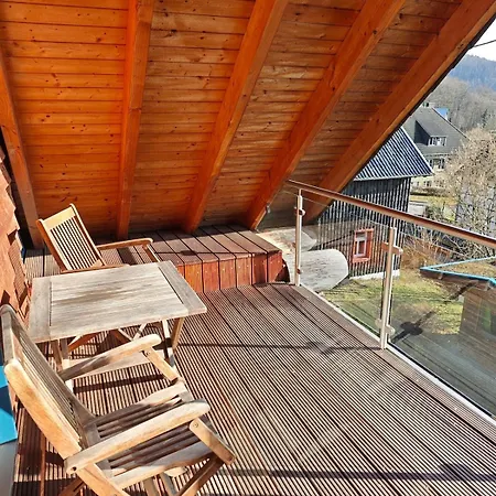 度假居 Rursee Eifel-chalet Mit Seeblick Und Wellnessbereich 锡默拉特